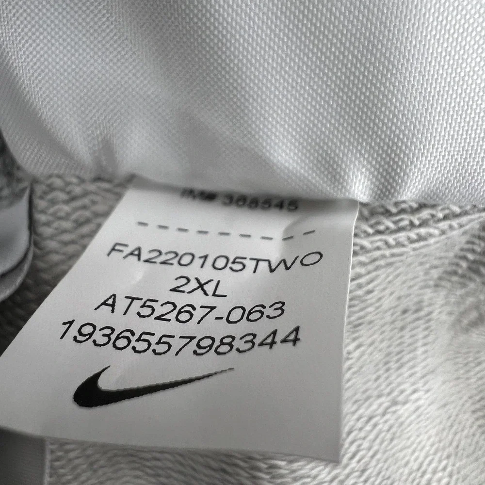 Nike Sportswear Alumni Shorts 2XL Grey French Terry Mens Fleece Athletic Sweat